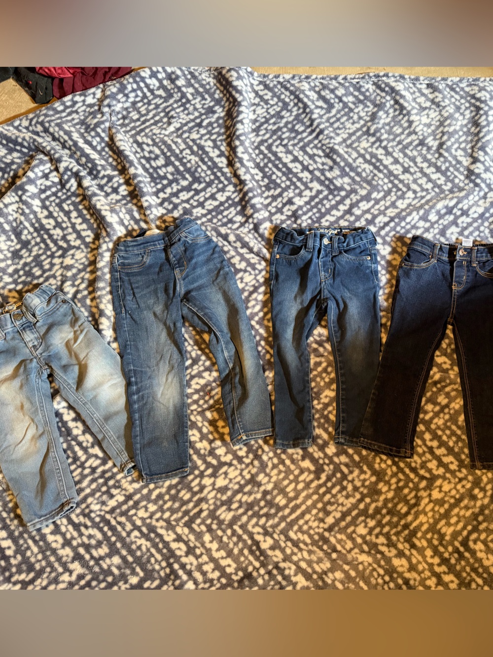 2T girls Classic Blue Denim Jeans bundle- Multiple Washes
